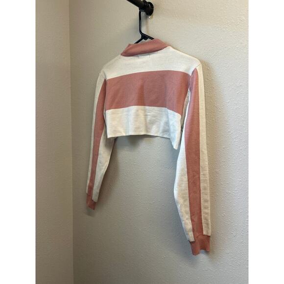 NWT Landon Crop Top Lavish Balboa Women’s Sweater Size Large long sleeve crew - Picture 10 of 11